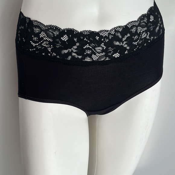 Soma stretch Embraceable cotton and lace brief panty - Picture 1 of 9